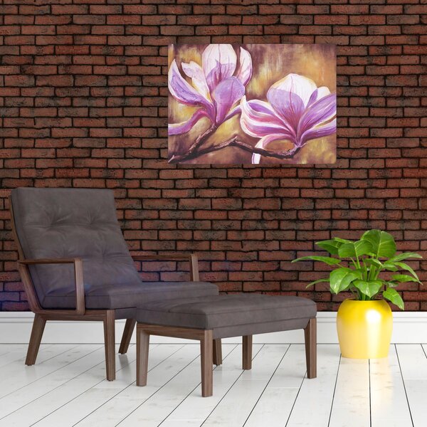 Obraz - Kwiaty magnolii (70x50 cm)
