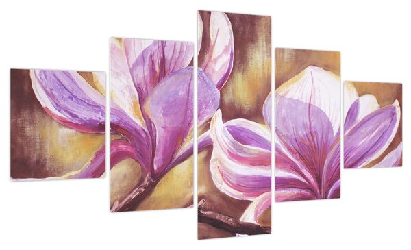 Obraz - Kwiaty magnolii (125x70 cm)