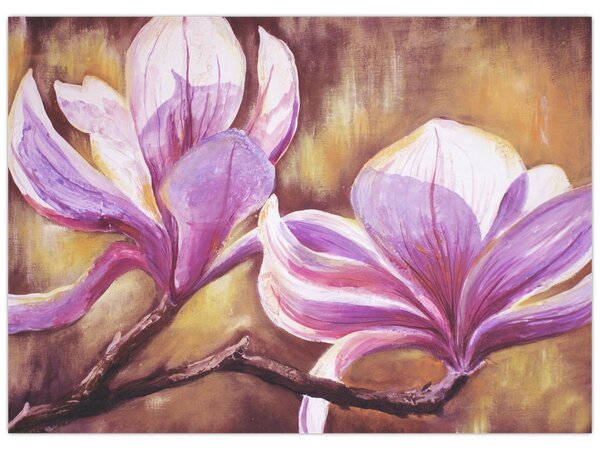 Obraz - Kwiaty magnolii (70x50 cm)