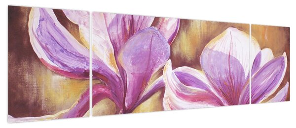 Obraz - Kwiaty magnolii (170x50 cm)