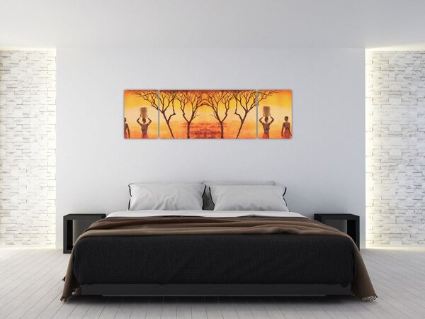 Obraz - Afrykańska sawanna (170x50 cm)