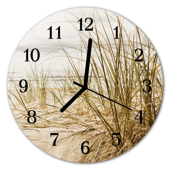 Zegar ścienny okrągły Trawa plażowa