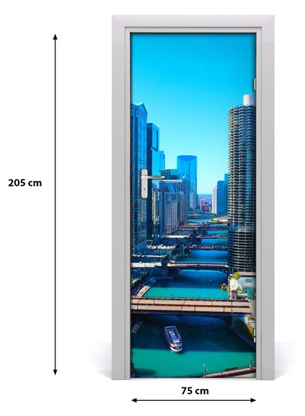Fototapeta samoprzylepna na drzwi Chicago Rzeka