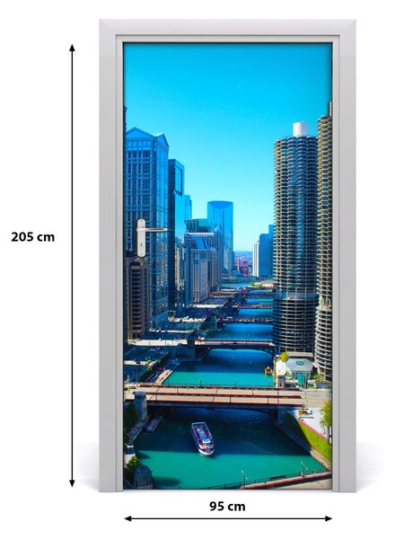 Fototapeta samoprzylepna na drzwi Chicago Rzeka