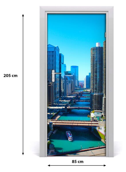 Fototapeta samoprzylepna na drzwi Chicago Rzeka