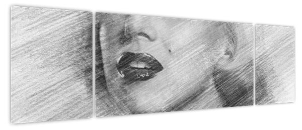 Obraz - Portret Marilyn Monroe (170x50 cm)