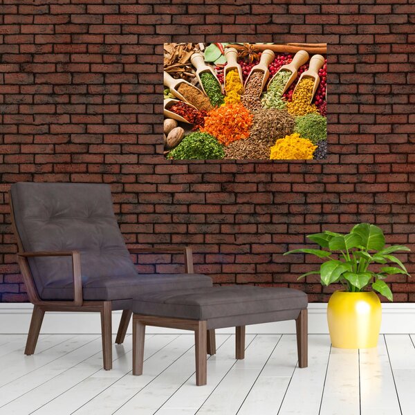 Obraz - Przyprawy z całego świata (70x50 cm)