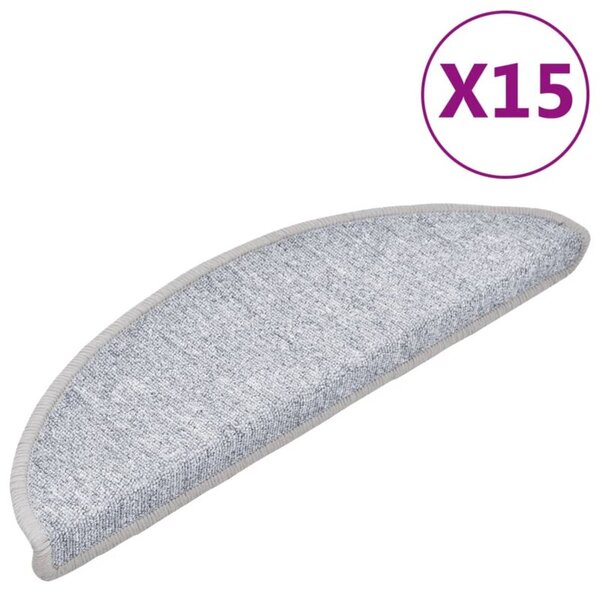 NakÅadki na schody, 15 szt., 56 x 17 x 3 cm, jasnoszare