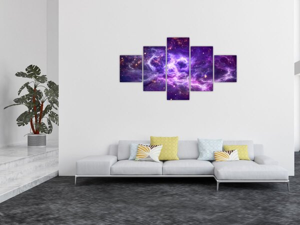 Obraz - Purple Universe (125x70 cm)