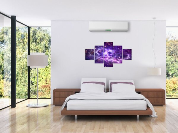 Obraz - Purple Universe (125x70 cm)