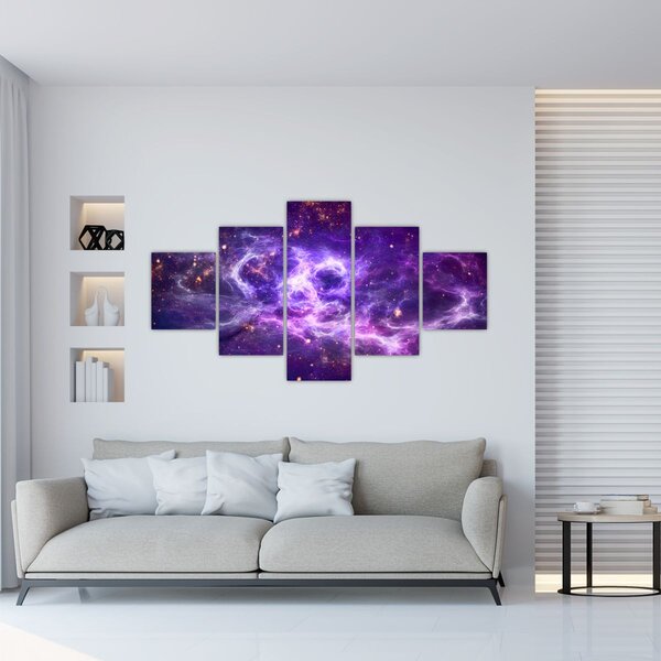Obraz - Purple Universe (125x70 cm)