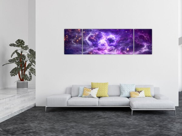 Obraz - Purple Universe (170x50 cm)