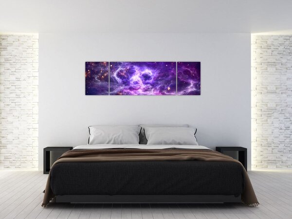 Obraz - Purple Universe (170x50 cm)