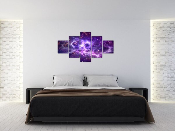 Obraz - Purple Universe (125x70 cm)