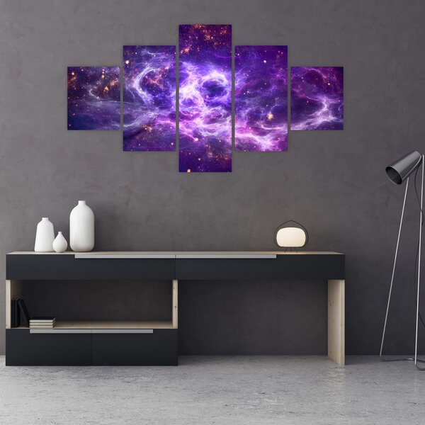 Obraz - Purple Universe (125x70 cm)