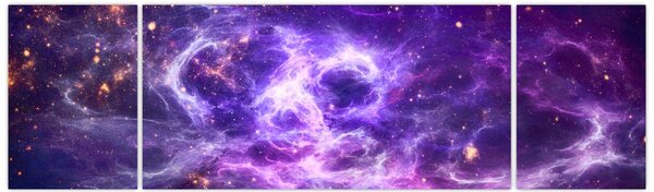 Obraz - Purple Universe (170x50 cm)