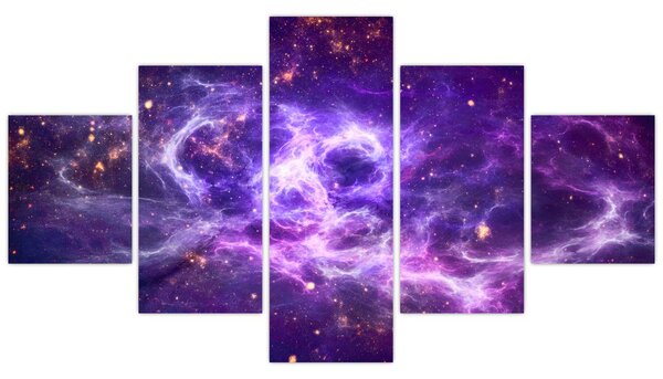 Obraz - Purple Universe (125x70 cm)