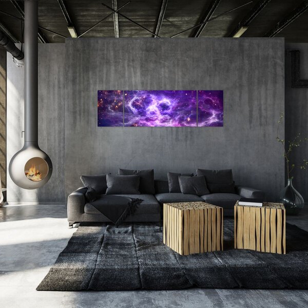 Obraz - Purple Universe (170x50 cm)