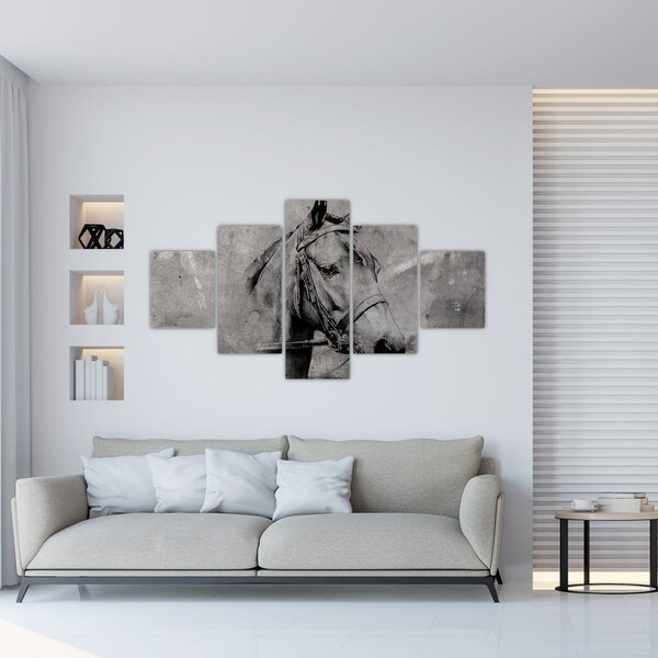 Obraz - Portret konia (125x70 cm)