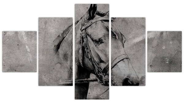 Obraz - Portret konia (125x70 cm)