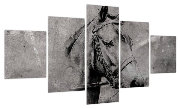 Obraz - Portret konia (125x70 cm)