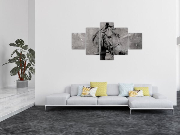 Obraz - Portret konia (125x70 cm)