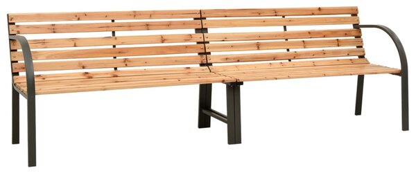 Podwójna ławka ogrodowa, 241 cm, drewno stroigły chińskiej