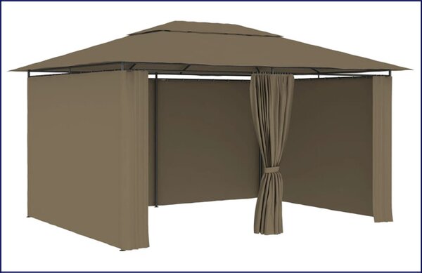 Nowoczesna altana do ogrodu taupe M2-M43