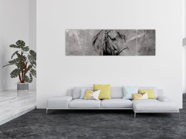 Obraz - Portret konia (170x50 cm)