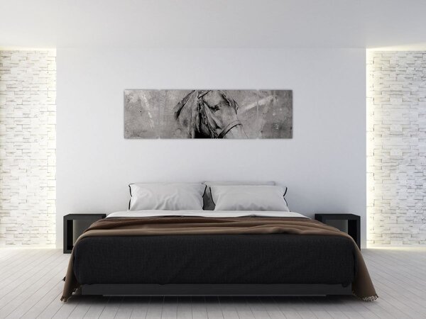 Obraz - Portret konia (170x50 cm)