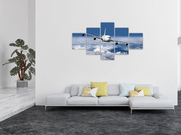 Obraz - Samolot w chmurach (125x70 cm)