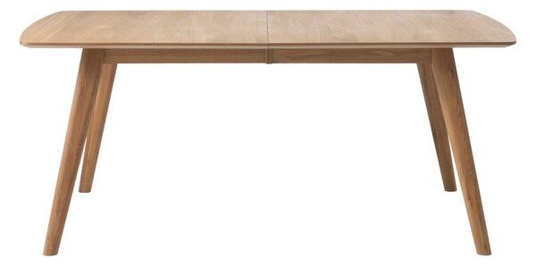 Stół rozkładany z litego drewna dębowego Unique Furniture Rho, 150x90 cm