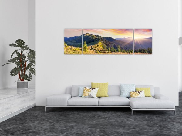 Obraz - Krajobraz leśny (170x50 cm)