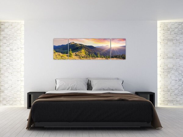Obraz - Krajobraz leśny (170x50 cm)