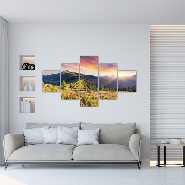 Obraz - Krajobraz leśny (125x70 cm)