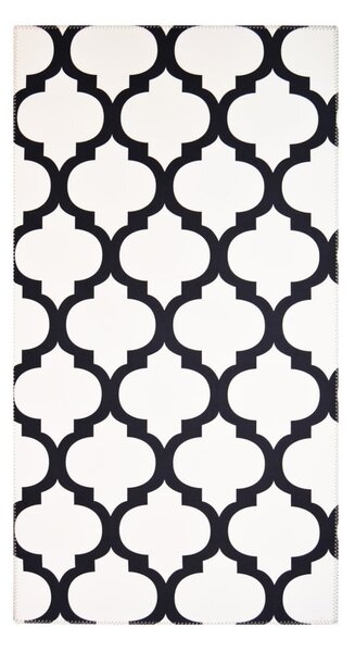 Czarno–biały dywan Vitaus Jessica, 80x150 cm