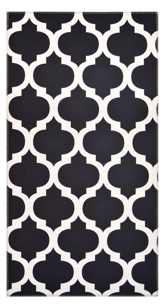 Czarno–biały dywan Vitaus Elisabeth, 50x80 cm