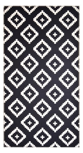 Czarno–biały dywan Vitaus Geo Winston, 80x150 cm