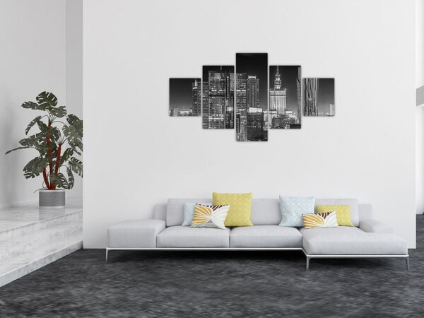 Obraz - Czarny i biały Nowy Jork (125x70 cm)