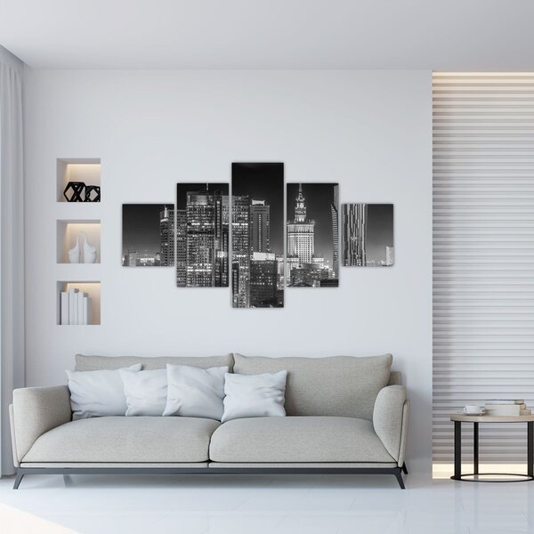 Obraz - Czarny i biały Nowy Jork (125x70 cm)