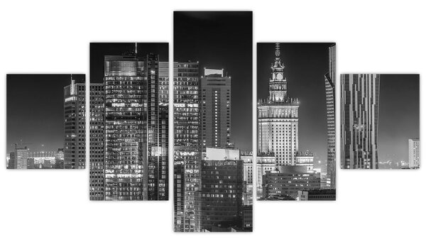 Obraz - Czarny i biały Nowy Jork (125x70 cm)