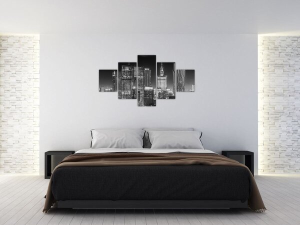 Obraz - Czarny i biały Nowy Jork (125x70 cm)