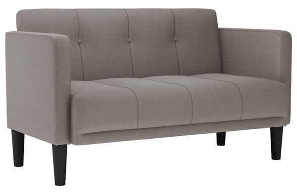 Sofa dwuosobowa taupe 111 cm tkanina