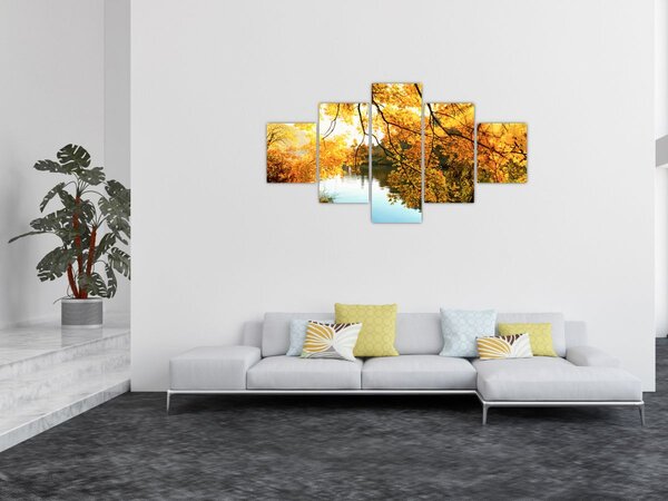 Obraz - Jesienne drzewo (125x70 cm)
