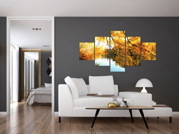 Obraz - Jesienne drzewo (125x70 cm)