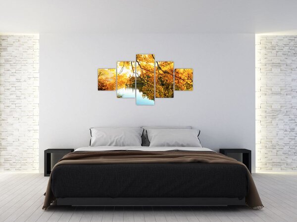 Obraz - Jesienne drzewo (125x70 cm)