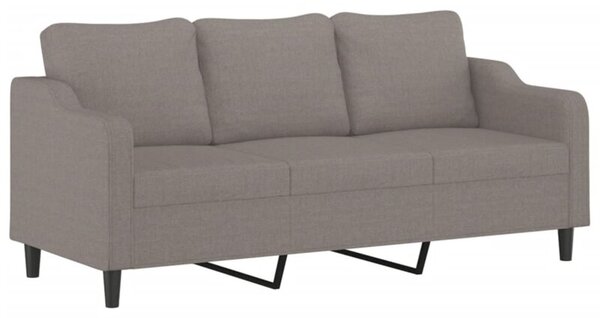 Sofa 3-osobowa, kolor taupe, 180 cm, tapicerowana tkaninÄ