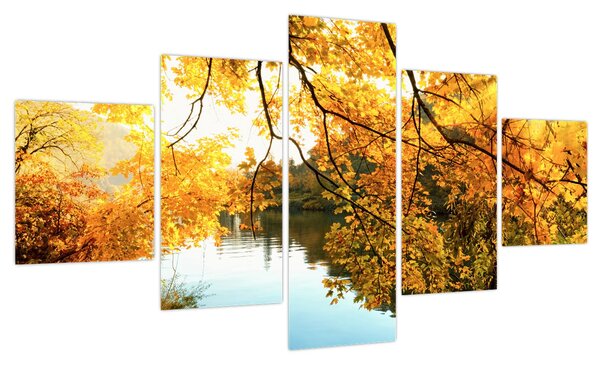 Obraz - Jesienne drzewo (125x70 cm)