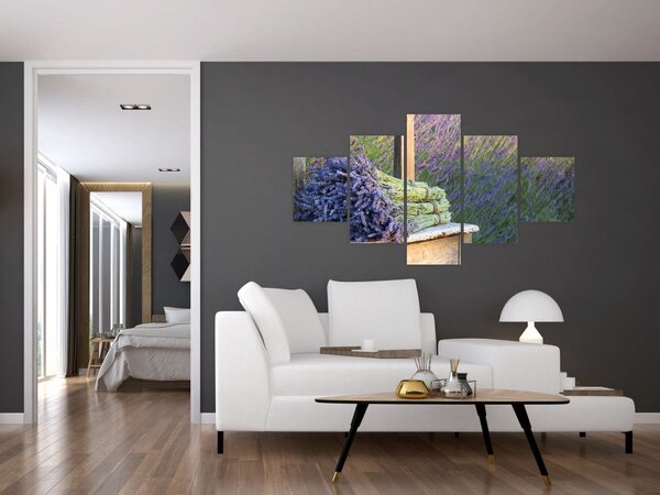 Obraz - Pęczki lawendy (125x70 cm)