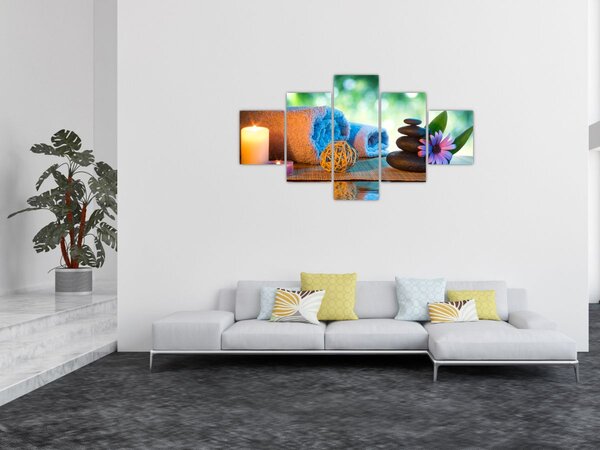Obraz - Relaksujący masaż malarski (125x70 cm)